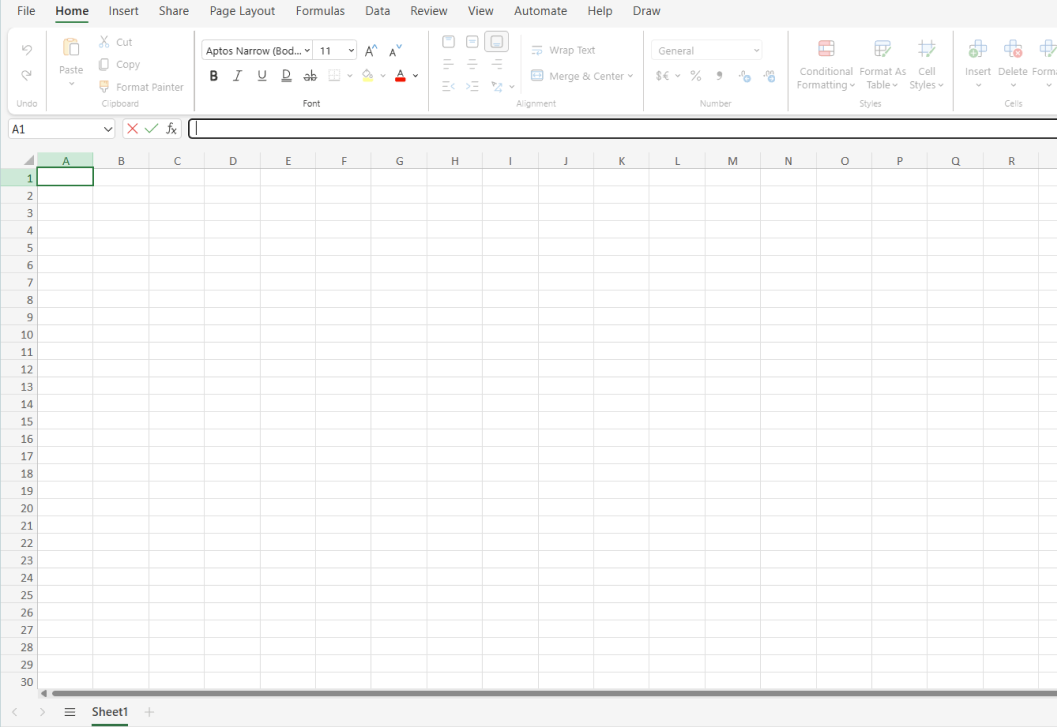 Excel Sheet